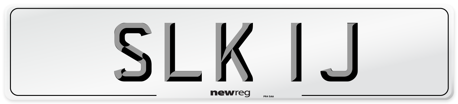 SLK 1J Number Plate from New Reg